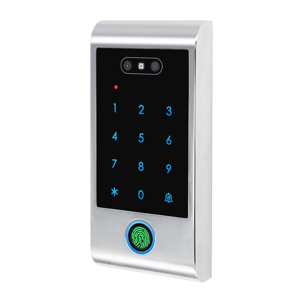 IP66 TTLock BLE/WiFi smart face recognition door access control security system Android outdoor fingerprint reader OEM device