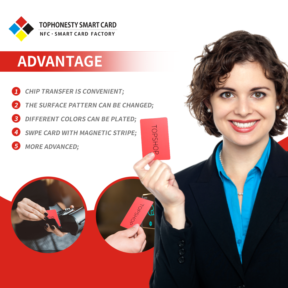 NFC JAVA Chip smart Card Jcop 40K J3R180 80K J2A080 Blank NFC Contact business Card