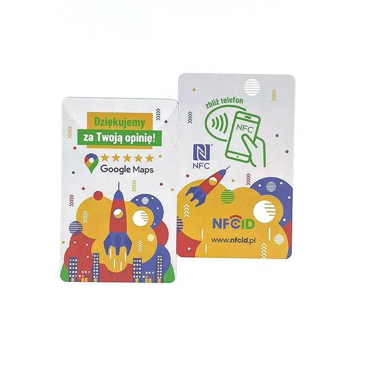 Custom Printing 13.56mhz 215 Chip Google Review NFC Card