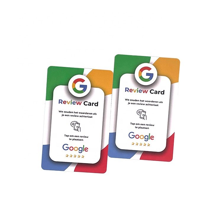 Custom Printing 13.56mhz 215 Chip Google Review NFC Card