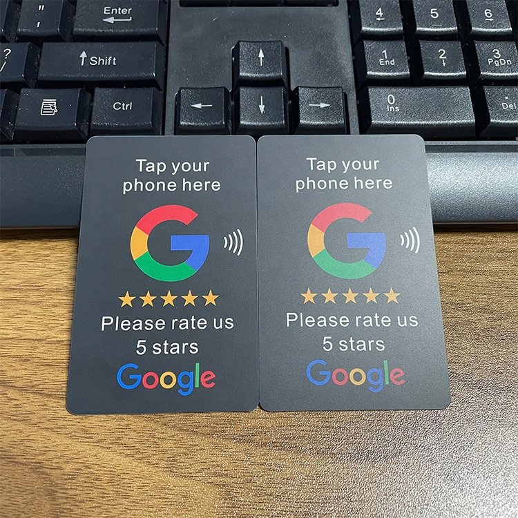 Custom Printing 13.56mhz 215 Chip Google Review NFC Card