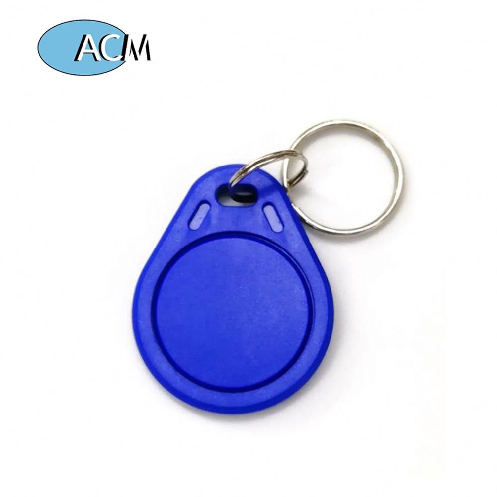 125KHz RFID Rewritable Key Fob Card Token Ring Proximity Clone ABS Keychain Blue Hotel T5577 Keyfob