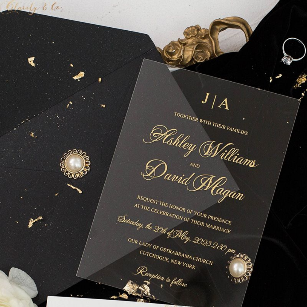 Custom Engagement Wedding Invitation Card Design Greeting Party Card Invitation Pvc Paper Card for Invitation Special Paper Free