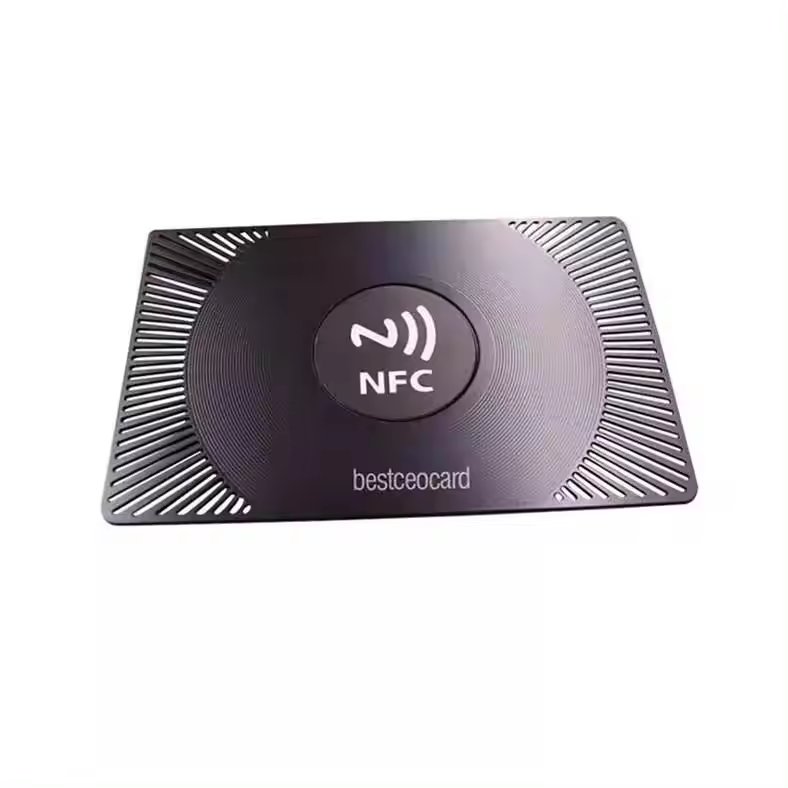 Best prices customized personalized blank metal card contactless smart rfid nfc metal card