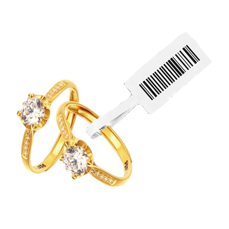 Reusable Anti-Theft UHF RFID AM Jewellery Tag with Logo Custom Jewelry Label Tag Printers Jewelry Label For Jewelry Retail Shops