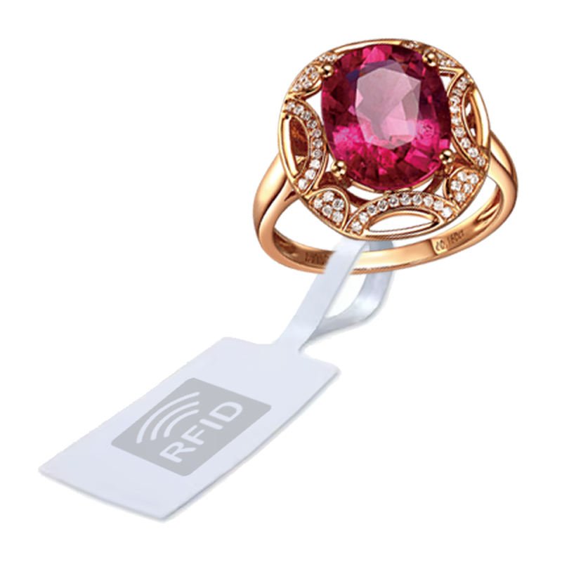 Reusable Anti-Theft UHF RFID AM Jewellery Tag with Logo Custom Jewelry Label Tag Printers Jewelry Label For Jewelry Retail Shops