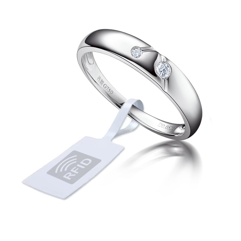 Reusable Anti-Theft UHF RFID AM Jewellery Tag with Logo Custom Jewelry Label Tag Printers Jewelry Label For Jewelry Retail Shops