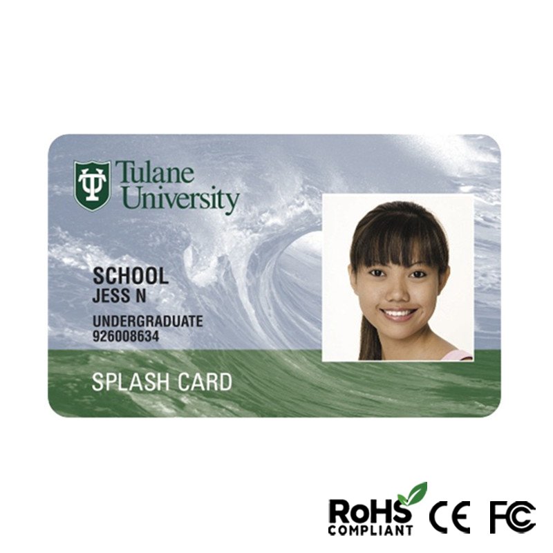 RFID Photo student id cards with printing
