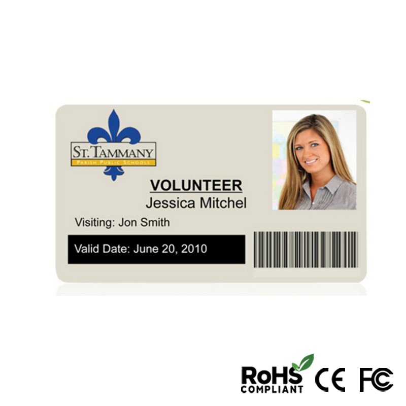 RFID Photo student id cards with printing