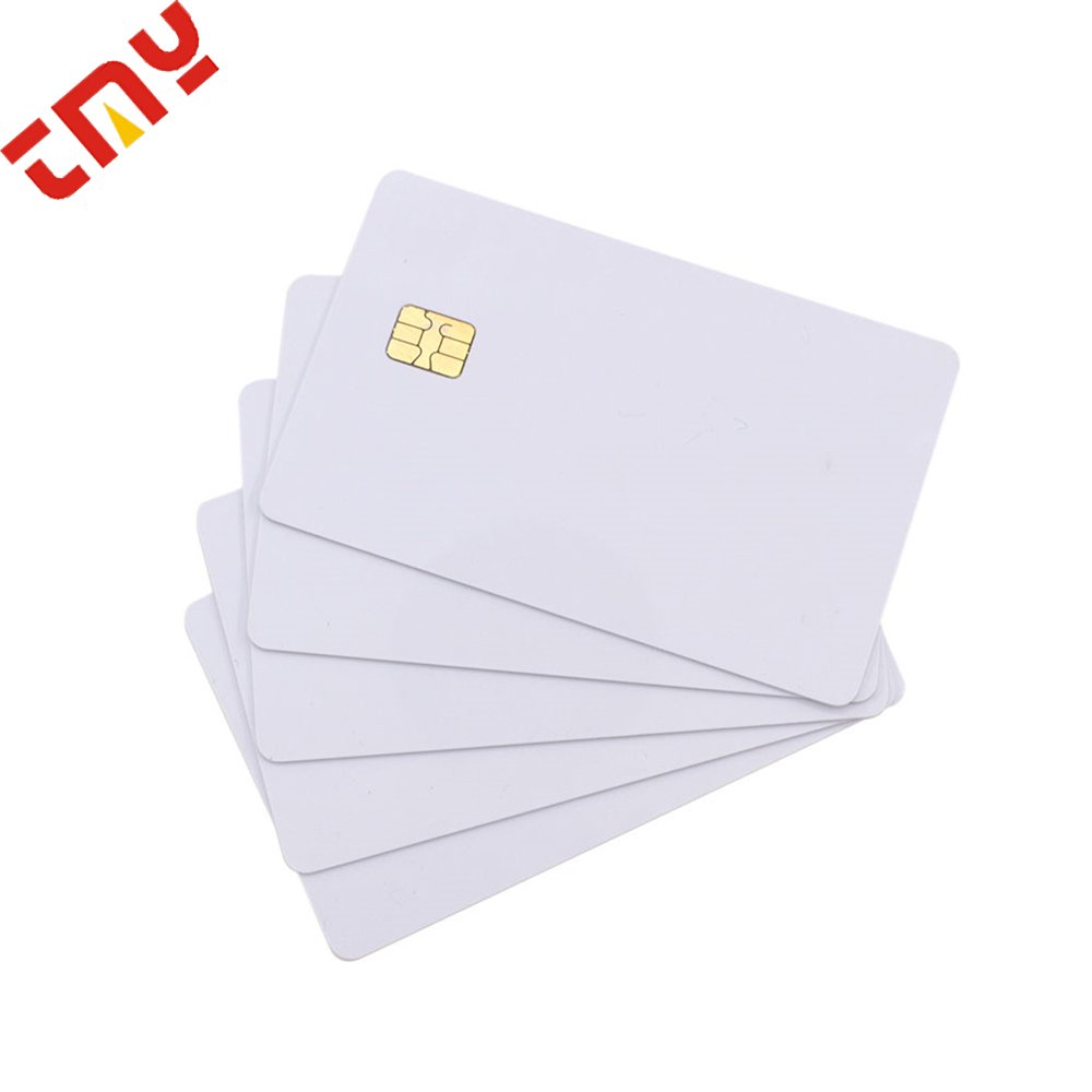 Rfid Contact IC SLE4442 Emv Chip Blank Smart Chip Visa Credit Card Size 30 Mil PVC Plastic Card With Hico Magnetic Stripe