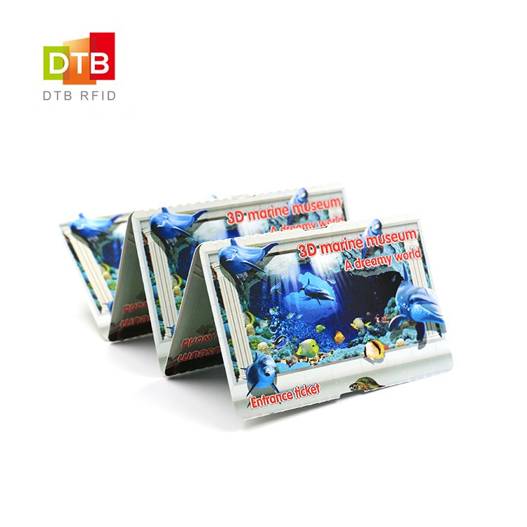 Free Sample Custom Printing Mini Tag MF Chip 13.56mhz RFID NFC Paper Card For Zoo