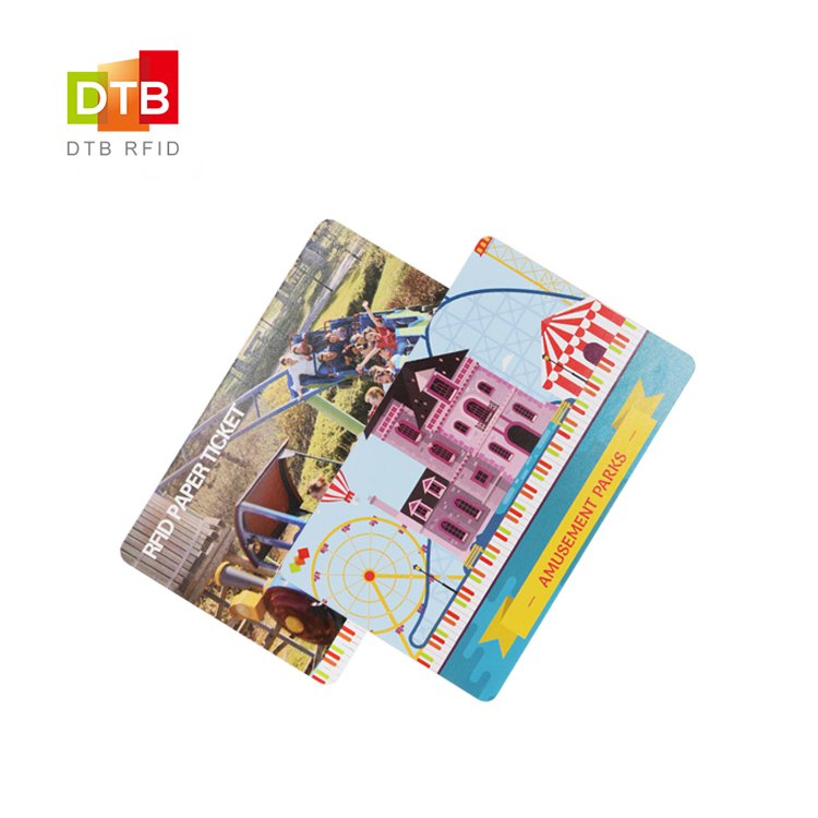 Free Sample Custom Printing Mini Tag MF Chip 13.56mhz RFID NFC Paper Card For Zoo
