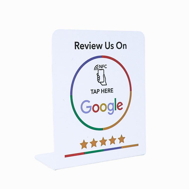 NFC Display Stand Business Comment Scan For Google Review QR Code RFID NFC Stand