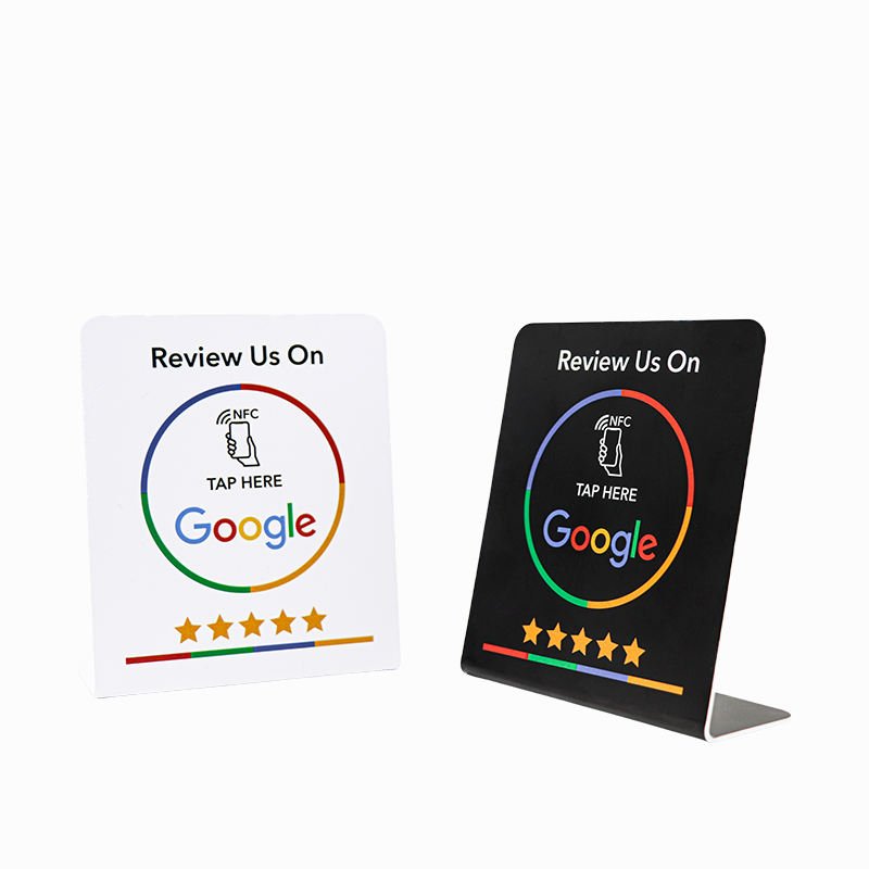 NFC Display Stand Business Comment Scan For Google Review QR Code RFID NFC Stand