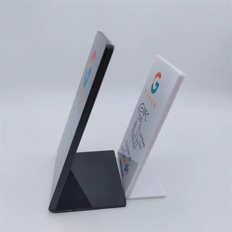 NFC Display Stand Business Comment Scan For Google Review QR Code RFID NFC Stand