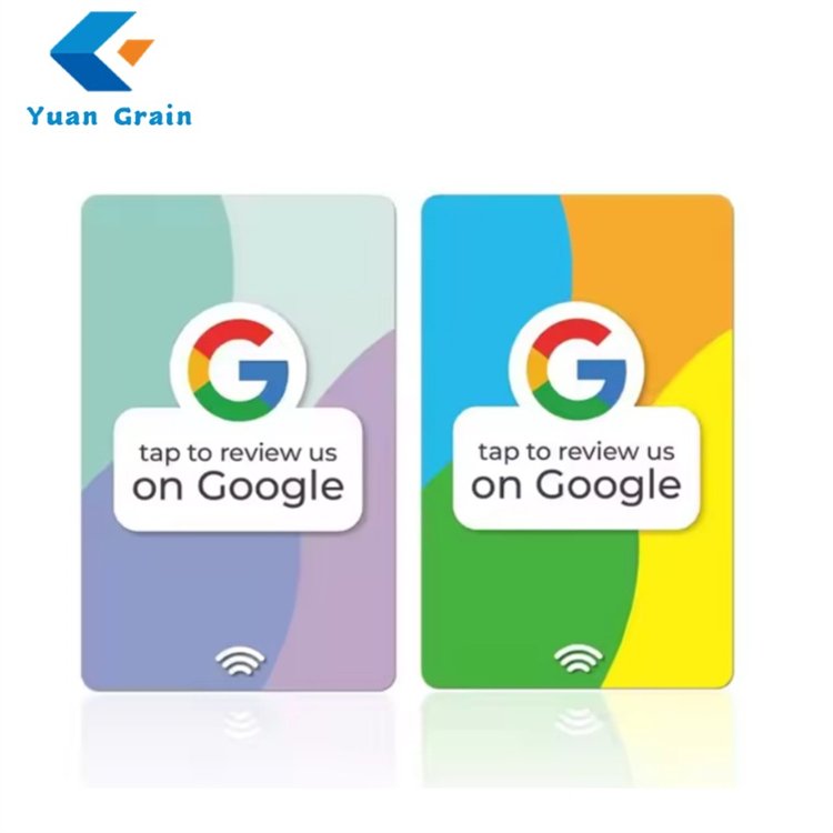 Quality assure Review Card for Google Pre Encoding URL Printing QR Code Digital Business Card NFC RFID 144 / 504 / 888 Byte