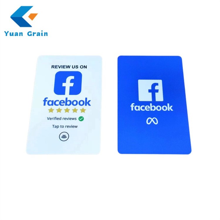 Quality assure Review Card for Google Pre Encoding URL Printing QR Code Digital Business Card NFC RFID 144 / 504 / 888 Byte