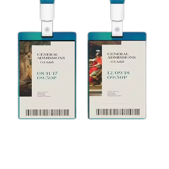 Plastic Photo RFID NFC Pvc Hanging ID Card Digital Identification business cards Employee Card for access control