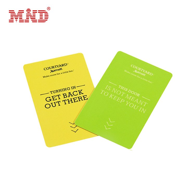 Programmable RFID hotel key card MIWA SALTO system door lock access control smart card