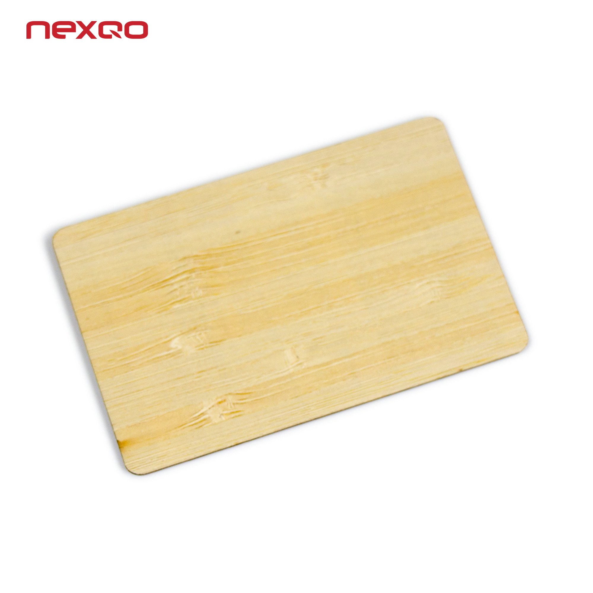 Customized logo laser 13.56Mhz wooden bamboo beech card