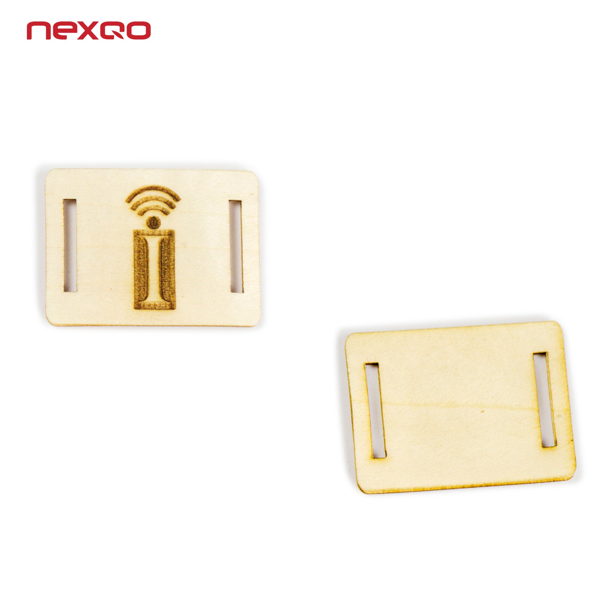 Customized logo laser 13.56Mhz wooden bamboo beech card