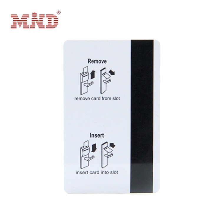Top Quality CR80 Size Customized Hico Magnetic Stripe Card for door locking