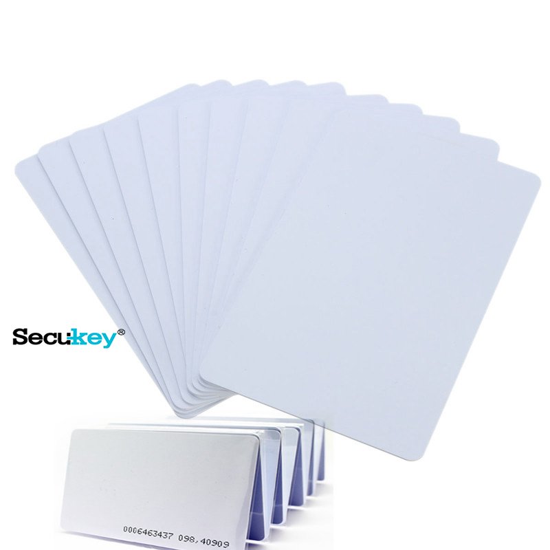 Factory Wholesale Scard2 RFID Card Smart Blank PVC EM ID 125KHz RFID White Blank Card