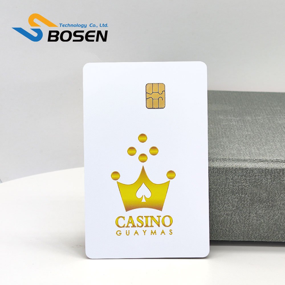 Contact Plastic PVC Material Access Control 4442 4428 Contact Smart IC Chip Blank Card