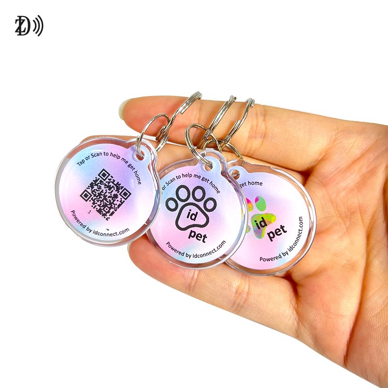 Cute Style Personalized Customization 13.56MHz NFC Epoxy RFID Access Control System Of Epoxy Pet Tag