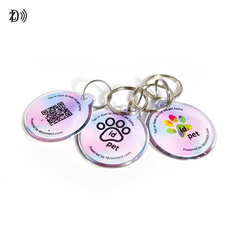 Cute Style Personalized Customization 13.56MHz NFC Epoxy RFID Access Control System Of Epoxy Pet Tag