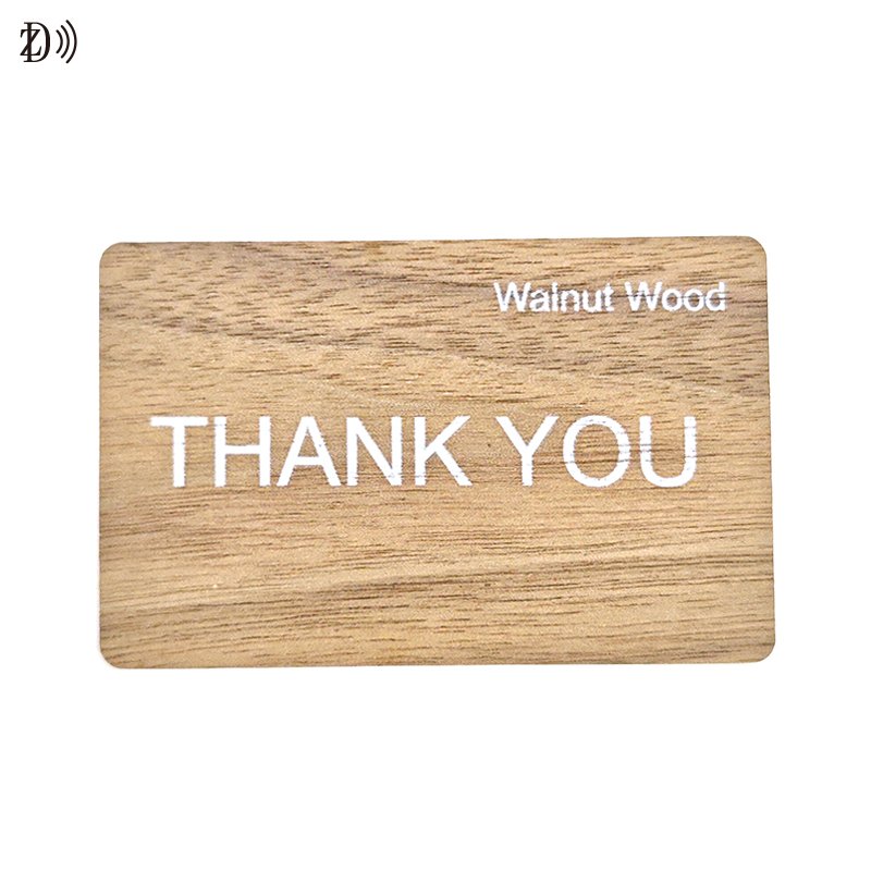 Customized Wholesale 13.56MHz RFID Wood Key Card MIFARE Classie 1k Key Cards for Hotel