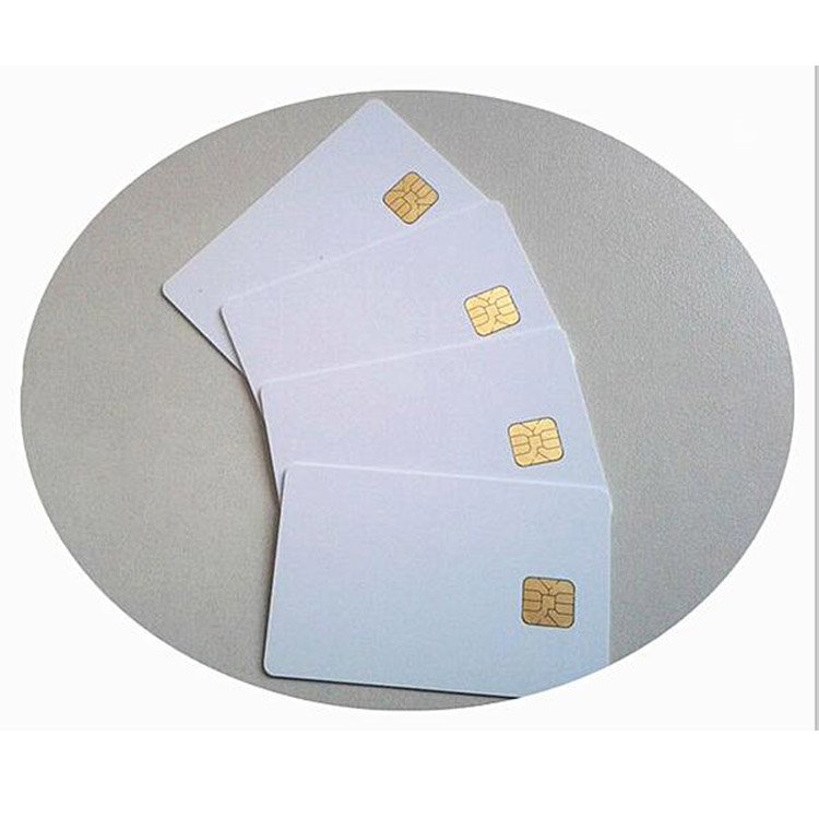 Custom PVC IC Chip Card ISO/IEC 7816 SLE4442 Inkjet Printable Rewritable RFID Card