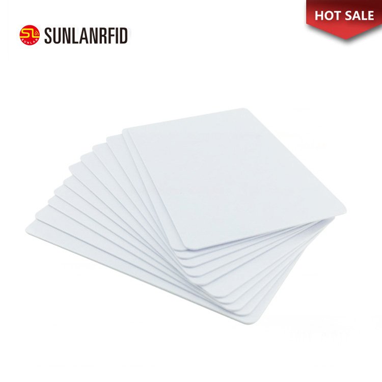 ISO14443A 13.56mhz NTAG 215 RFID NFC White Blank Card For Thermal Printing