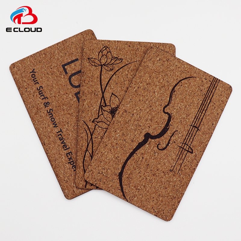 13.56Mhz Ntag213 Access Control Card RFID Wooden Key Card Flexible Soft Wood NFC Card