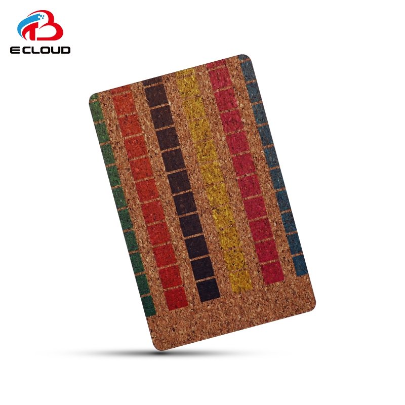 13.56Mhz Ntag213 Access Control Card RFID Wooden Key Card Flexible Soft Wood NFC Card