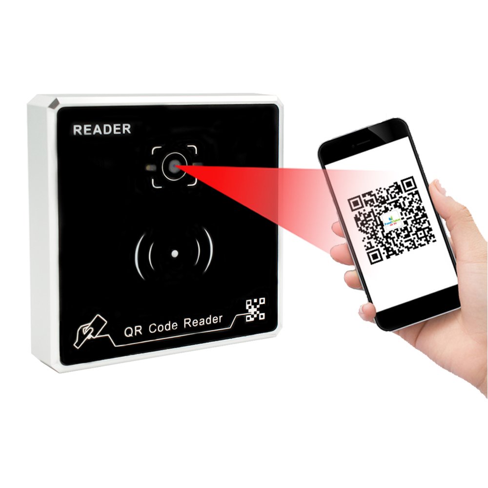 New Metal smartphone QR Access control system card RFID readers,read 13.56mhz cards,RS232,RS485,wiegand, for smart lock system