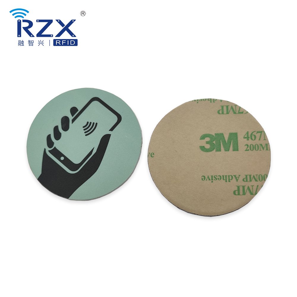 13.56 MHz NFC NTAG213 Round Mini Contactless Smart Card Printed RFID NFC Google Review Plate