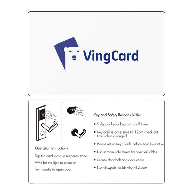 Customized Offset Printing ISO14443A F08 1K RFID Hotel Key Card Access Control Card