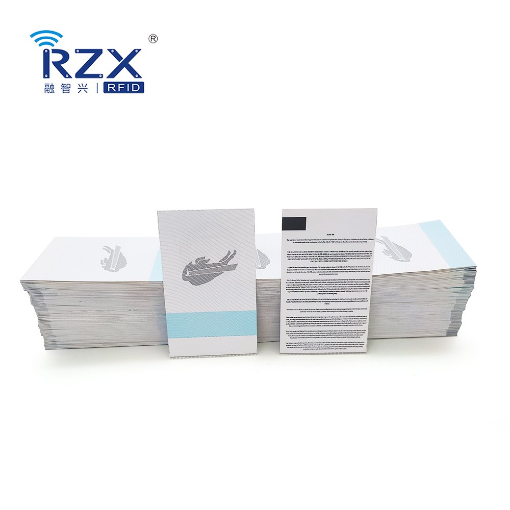 Customized Number Printing MIFARE Ultralight EV1 Paper Card RFID Ticket Cards for Event