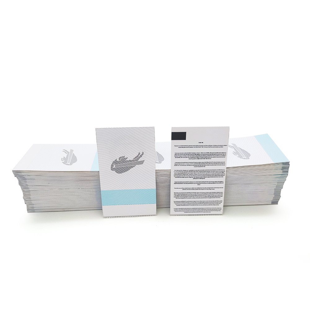 Customized Number Printing MIFARE Ultralight EV1 Paper Card RFID Ticket Cards for Event