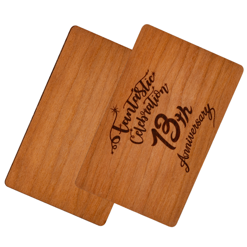 SUNLANRFID Eco Friendly Wood NTAG 213 215 216 Chip NFC wooden Business Card