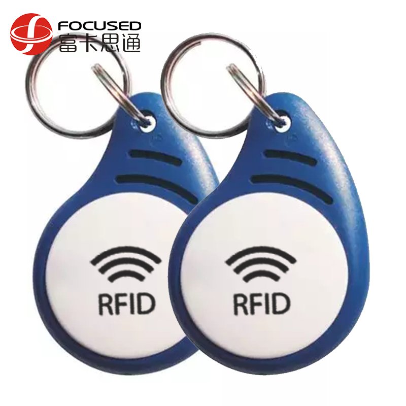 Customized rfid keychain abs keyfobs Security Smart ID Card Door Access Control Key Fobs tag Electronic 125 Khz LF rfid key fob