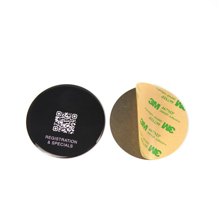 Custom Frequency 13.56mhz Waterproof Epoxy Google Review Nfc Card Tag Stickers Nfc review Circle NFC Google review tag sticker