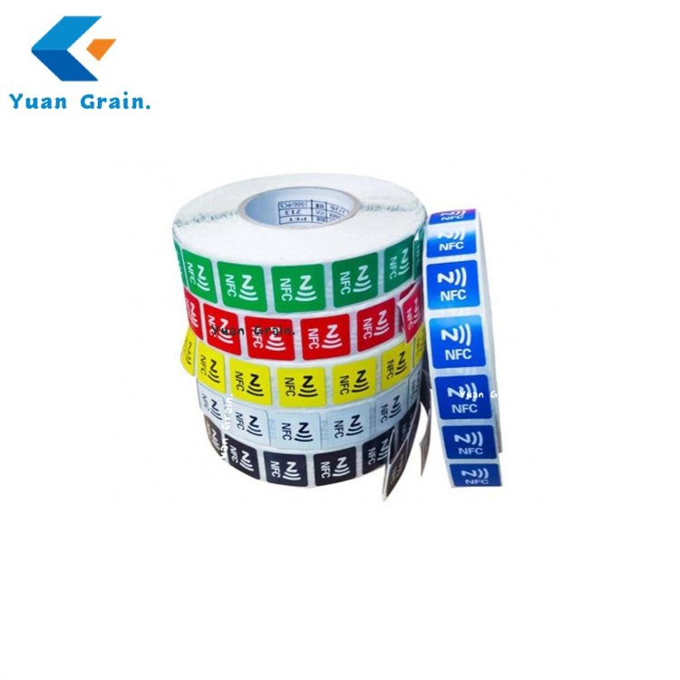 Custom made resistant tag 13.56MHz smart RFID self-adhesive NFC sticker tag 1-2ms Read and Write Time
