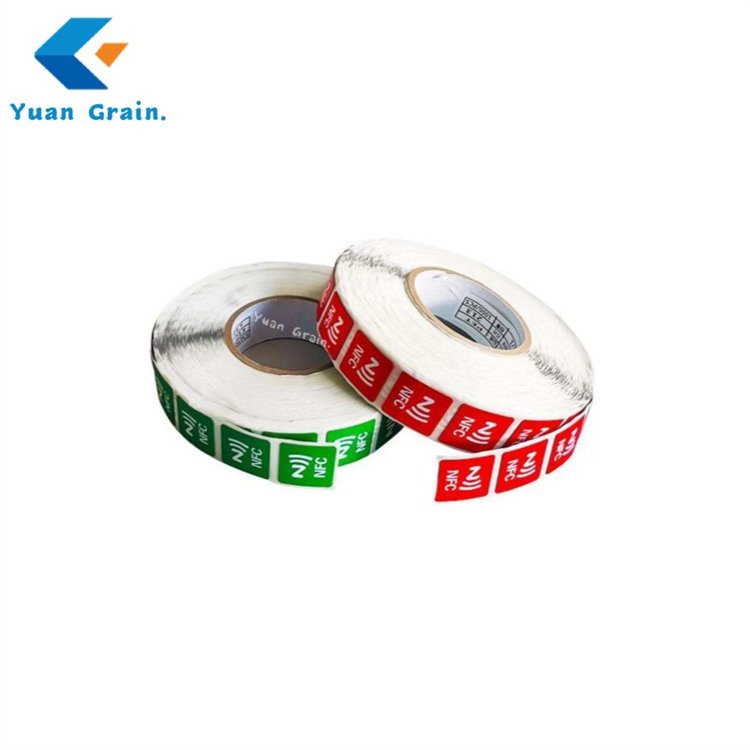 Custom made resistant tag 13.56MHz smart RFID self-adhesive NFC sticker tag 1-2ms Read and Write Time