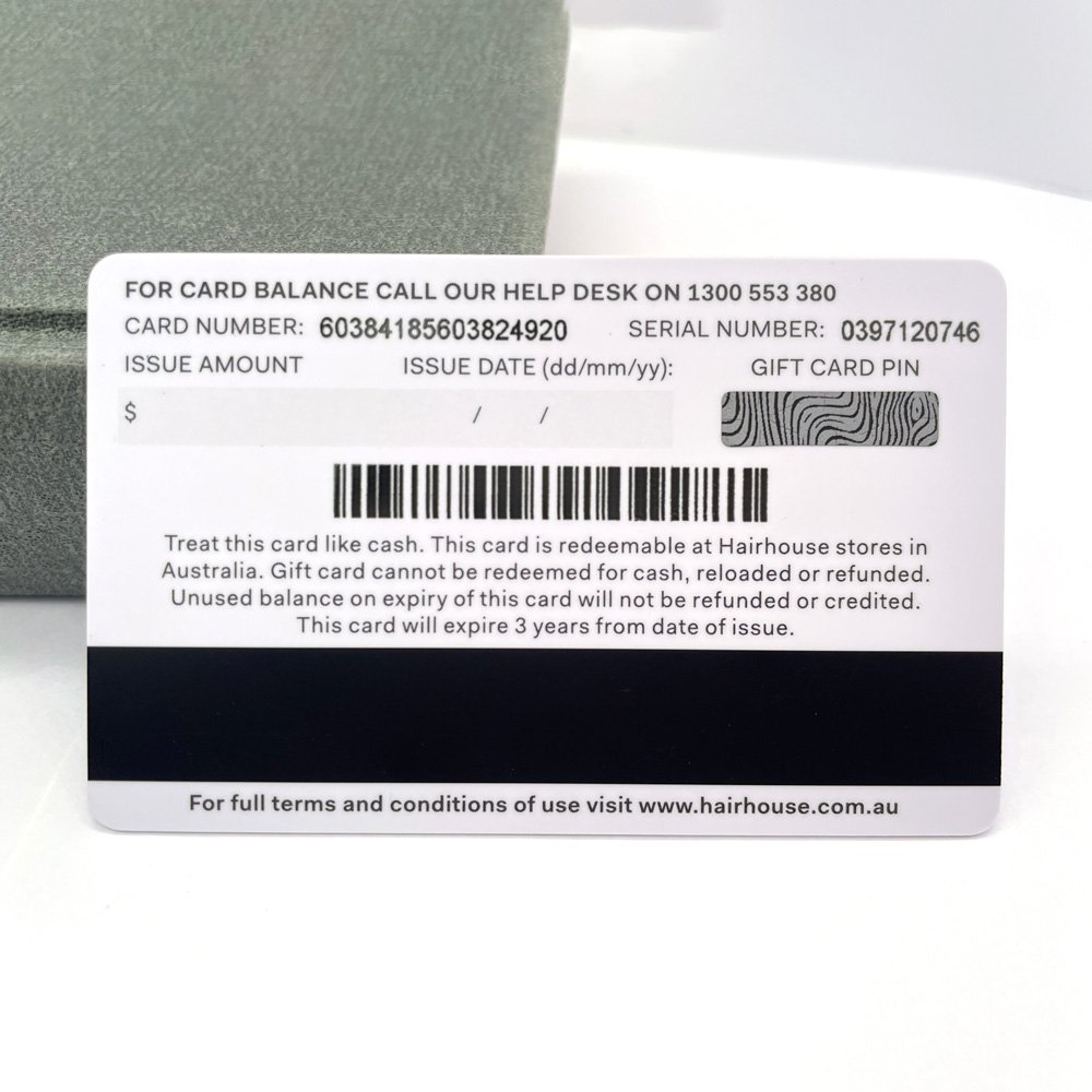 Custom QR Code And Barcode Plastic PVC Magnetic Stripe Gift Cards