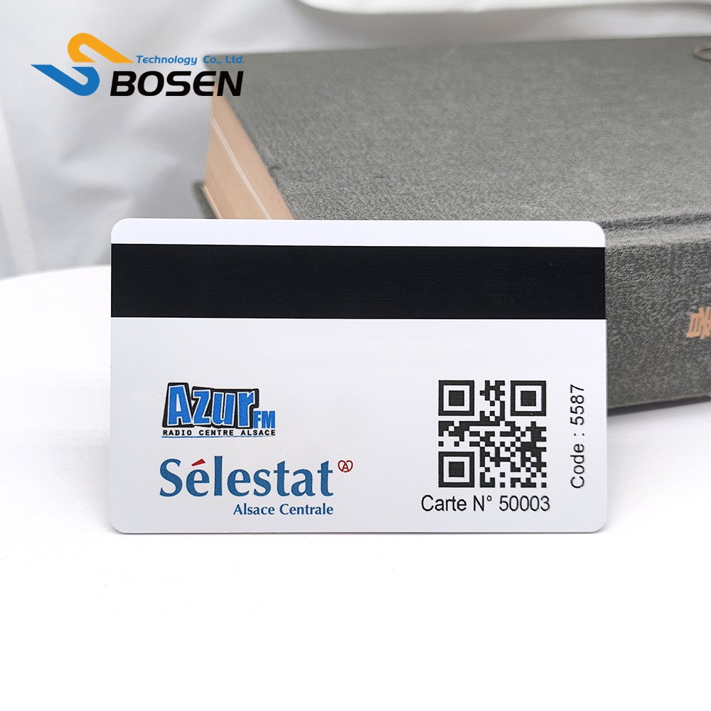 Custom QR Code And Barcode Plastic PVC Magnetic Stripe Gift Cards