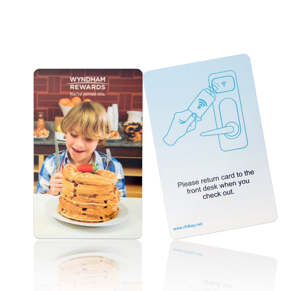 RFID 13.56MHz FM11RF08 Business card custom size logo access control system hotel smart card