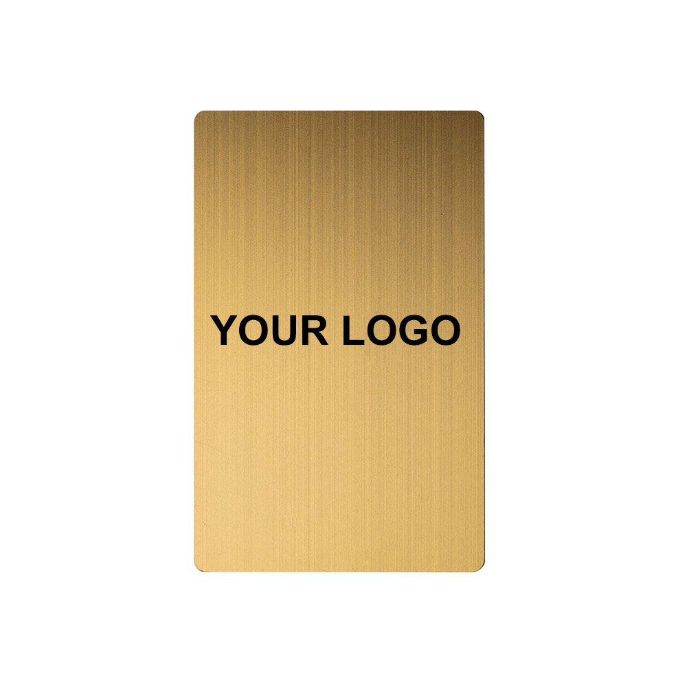 High end custom Matte brushed mirror Nfc Metal Cards Business Card With Qr Code