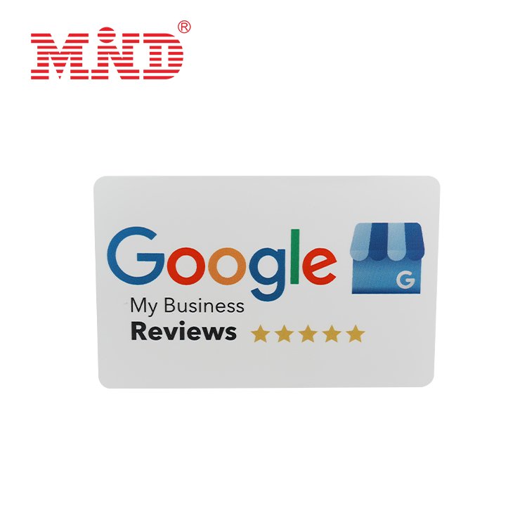 Top Sale Programmable Google Review Tap NFC NTAG 215 NTAG 216 Card